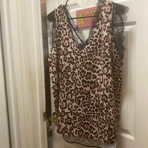 NWOT Animal print blouse